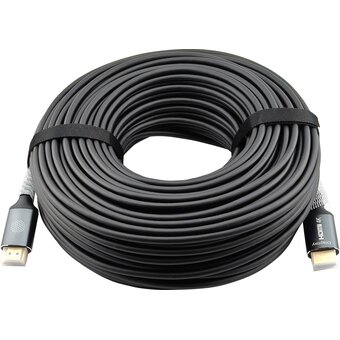  Кабель аудио-видео Cactus CS-HDMI-AOC-2-50 HDMI(m)/HDMI(m) 50м позолоч.конт. черный 