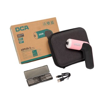  Отвертка аккумуляторная DCA ADPL05-5 (Type D) pink 