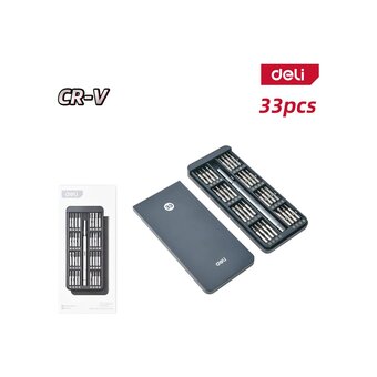  Набор прецизионных отверток Deli DL241033 (отвертка + 32 биты) 