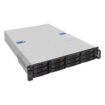  Корпус ExeGate Pro 2U660-HS12 EX293402RUS (RM 19", высота 2U, глубина 660, БП 1U-1200ADS, 12xHotSwap) 