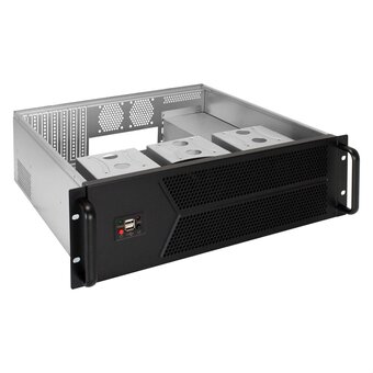  Корпус ExeGate Pro 3U450-12 EX298409RUS (RM 19", высота 3U, глубина 450, БП 2U-600ADS, 2*USB) 