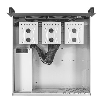  Корпус ExeGate Pro 3U450-12 EX298409RUS (RM 19", высота 3U, глубина 450, БП 2U-600ADS, 2*USB) 