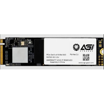  SSD AGI AI198 (AGI1T0G16AI198) 1TB PCIe Gen3x4 with NVMe, 2000/1690, IOPS 214/243K, MTBF 1.6M, 3D NAND TLC 