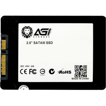  SSD AGI AI238 (AGI500GIMAI238) 2.5"; 500GB SATA 6Gb/s, 550/490, MTBF 1.5M, 3D NAND QLC 