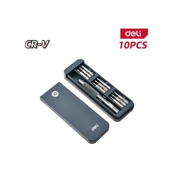  Набор прецизионных отверток Deli DL241010J (отвертка + 9 бит) 