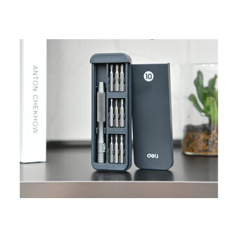  Набор прецизионных отверток Deli DL241010J (отвертка + 9 бит) 