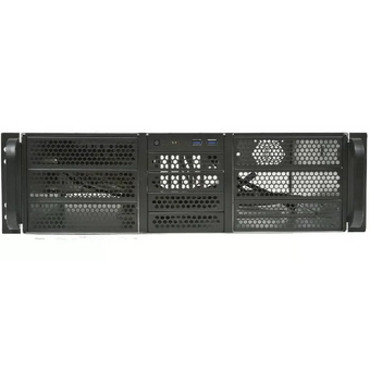  Корпус Procase RE306-D6H4-C-48 3U, 6x5.25+4HDD, черный, без блока питания, глубина 480мм, MB CEB 12"x10.5" 