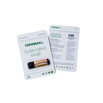  USB-флешка TOPOMAX PK-TG121GD 64G USB 2.0 бронза нс 