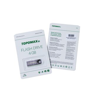  USB-флешка TOPOMAX PK-TG117 4G USB 2.0 металл 