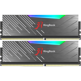  ОЗУ Kingbank KRRB series (K5.01.FLM5ED9402) 32GB (2x16Gb) 6000MHz DDR5 Black Heatsink RGB / Hynix M-die CL30 (30-36-36-76) 