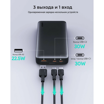  Внешний аккумулятор Aukey Y42 Sprint X 20000 30W 
