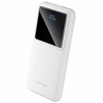  Внешний аккумулятор Vention FHKW0 10000mAh (M/C-A/A) 22.5W Белый с LED дисплеем 