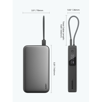  Внешний аккумулятор Aukey Y48 Spark Sling 20000 130W 