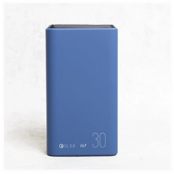  Внешний АКБ OLMIO QS-30 30000mAh 22.5W темно-синий 