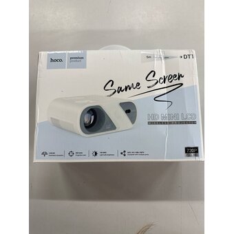  УЦ Проектор беспроводной HOCO DT1 wireless projector 720P same screen version EU белый (плоха упаковка) 