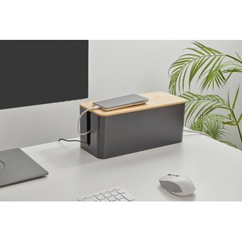  Органайзер Cactus CS-BOX-BL черный/бамбук 