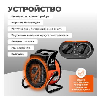  Тепловая пушка Ecoterm EHR-02/1F 