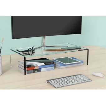  Подставка под монитор Cactus CS-MR-PL прозрачный 
