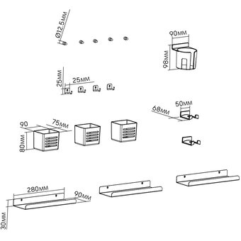  Лотки Cactus CS-PB-SET2 белый 
