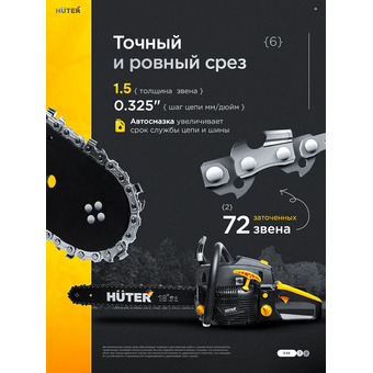  Бензопила Huter BS-ASH-145 