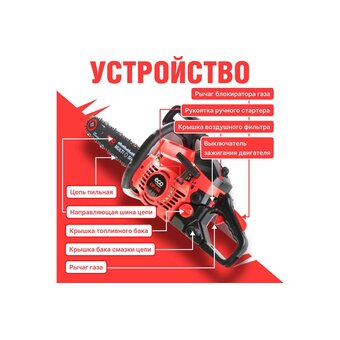  Бензопила цепная Eco CSP-166 (EC1560-6) 