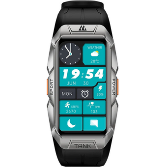  Smart-часы Kospet Tank X1 (KOS-X1-S) серебристый 