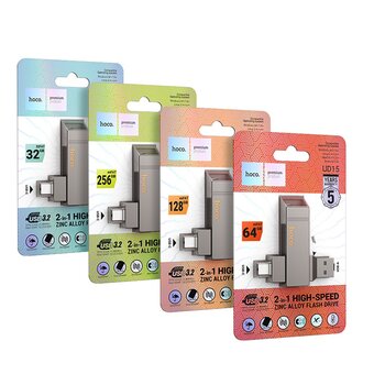  USB-флешка HOCO UD15 64GB Clever USB3.2 Type-C flash drive 