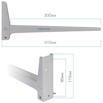  Кронштейн для СВЧ-печей Kromax Micro-4 silver 