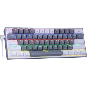  Клавиатура REDRAGON Fizz Rainbow 72602 белый/серый 