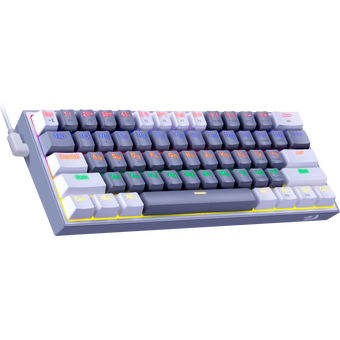  Клавиатура REDRAGON Fizz Rainbow 72602 белый/серый 