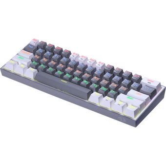  Клавиатура REDRAGON Fizz Rainbow 72602 белый/серый 