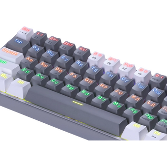  Клавиатура REDRAGON Fizz Rainbow 72602 белый/серый 