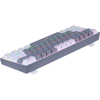  Клавиатура REDRAGON Fizz Rainbow 72602 белый/серый 