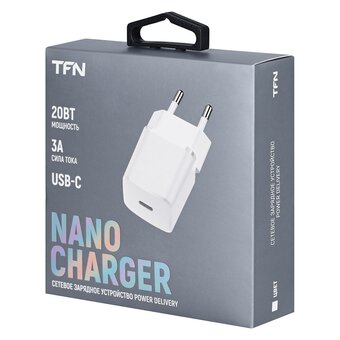 СЗУ TFN TFN-WCRPD09 nano TypeC PD 20W б/кабеля white 