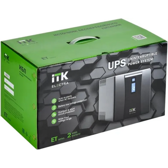  ИБП ITK Electra EET-1200VA-1-002-S 720Вт 1200ВА черный 