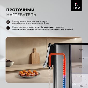  Термопот LEX LXTP 3621 черный/брашированная сталь 