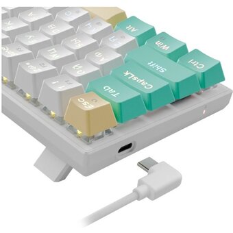  Клавиатура DEFENDER Vexx Pro GK-084 белая/зеленая (45084) 