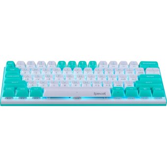  Клавиатура Redragon Fidd (72187) бирюзовый/белый 
