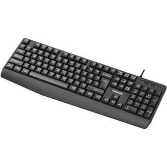  Клавиатура проводная Philips SPK6237 (SPT6237B/60) чёрный 