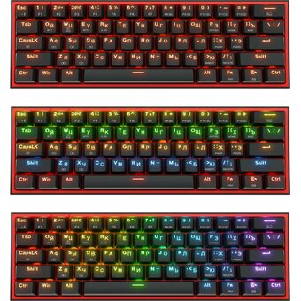  Клавиатура REDRAGON Fizz Pro RGB 70666 черный 