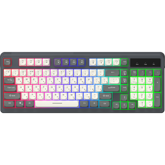  Клавиатура OKLICK 731G серый/белый 