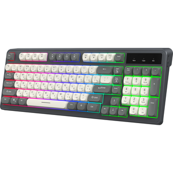  Клавиатура OKLICK 731G серый/белый 