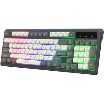  Клавиатура OKLICK 731G серый/белый 