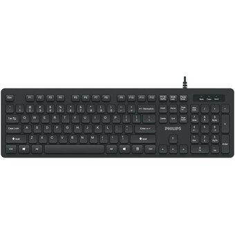  Клавиатура проводная Philips SPK6264 (SPK6264B/60) чёрный 