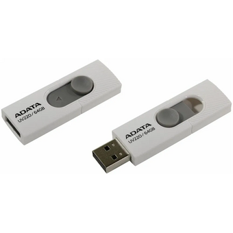 USB-флешка A-DATA UV220 (AUV220-64G-RWHGY) 64GB, USB 2.0, Белая 