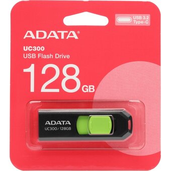  USB-флешка A-DATA UC300 (ACHO-UC300-128GRBK/GN) 128GB, Type-C 