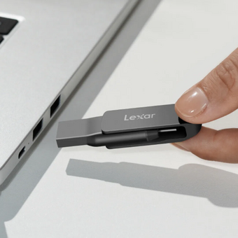  USB-флешка Lexar 2-in-1 (LJDD400128G-BNQNG) 128GB USB 3.1 Gen1/Type-C, металл/пластик 