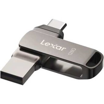  USB-флешка Lexar 2-in-1 (LJDD400128G-BNQNG) 128GB USB 3.1 Gen1/Type-C, металл/пластик 
