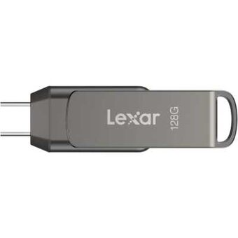  USB-флешка Lexar 2-in-1 (LJDD400128G-BNQNG) 128GB USB 3.1 Gen1/Type-C, металл/пластик 