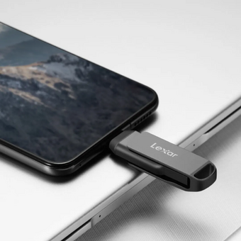  USB-флешка Lexar 2-in-1 (LJDD400128G-BNQNG) 128GB USB 3.1 Gen1/Type-C, металл/пластик 